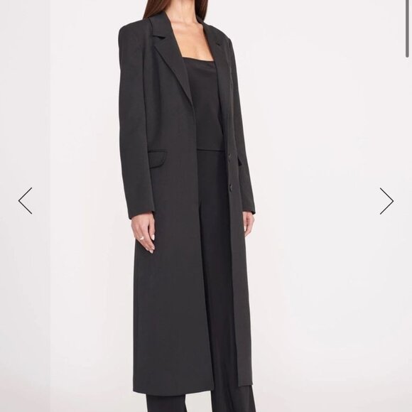 Staud RALPH COAT | BLACK - Picture 2 of 8